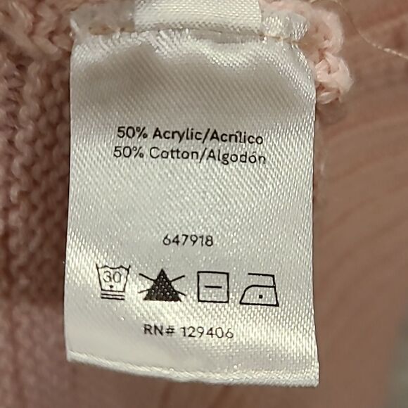 Venus pink‎ off the shoulder cotton blend  sweater size xl - Picture 5 of 5